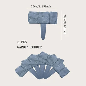 5-10 pcs about garden imitation of stone plant Support Outdoor Stock sharpening decorative edge diy lawn backyard landscape plant fence 10 Main Sales About Garden - №6