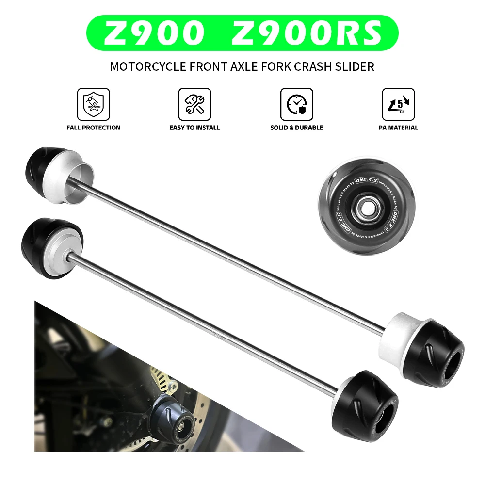 

Z900 SE RS Front & Rear Axle Fork Crash Sliders For KAWASAKI Z900 Z900SE Z900RS Motorcycle Wheel Protection Guard Accessories