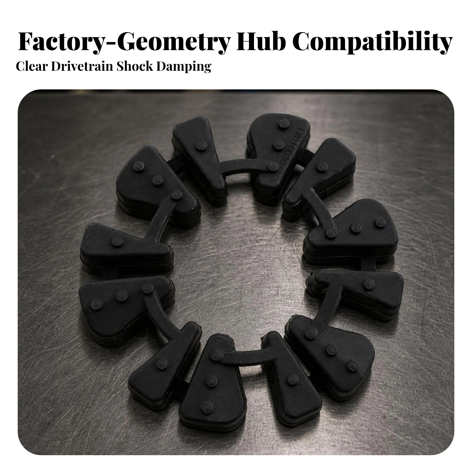10 Pieces Sprocket Carrier Damper Vibration-Damping Motorcycle Hub Cushion Set Cushion Drive Rubber Block