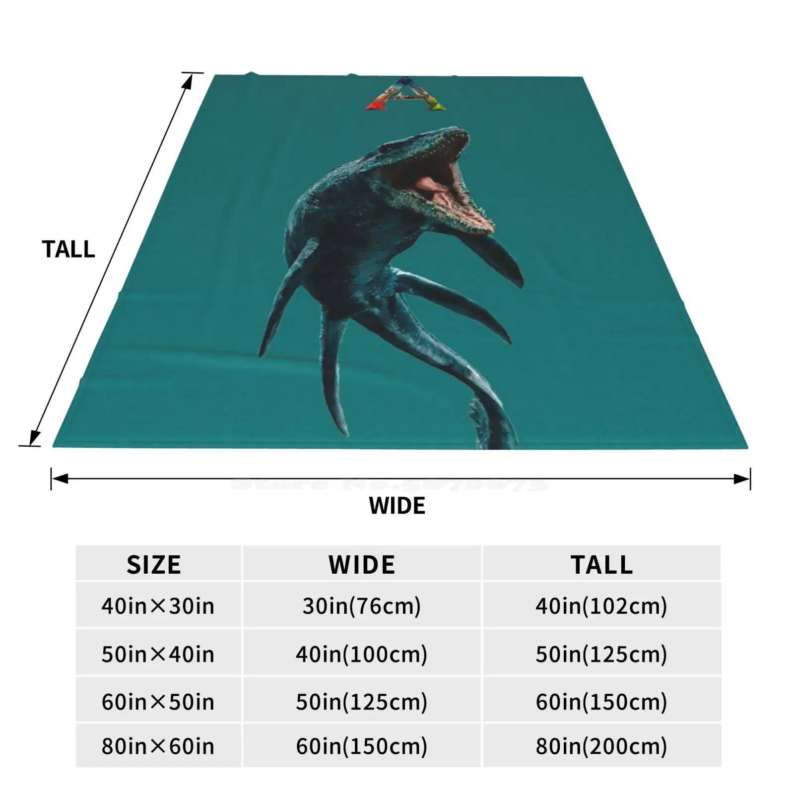 تابوت Mosasaurus رائجة البيع الطباعة عالية الجودة الدافئة الفانيلا بطانية تابوت بقاء تطورت Mosasaurus Ark Valguero البحار البحرية