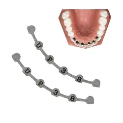 DentalUniversal Retenedor Lingual Retainer Bonding stecche U38 materiale ortodontico Dentista 2 pezzi mini vite hortont