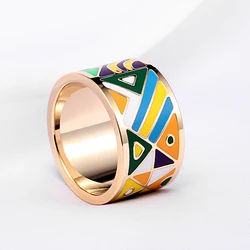 R&X Outside a single original product euramerican fashion men and women lovers ring chain scarves buckle enamel ring