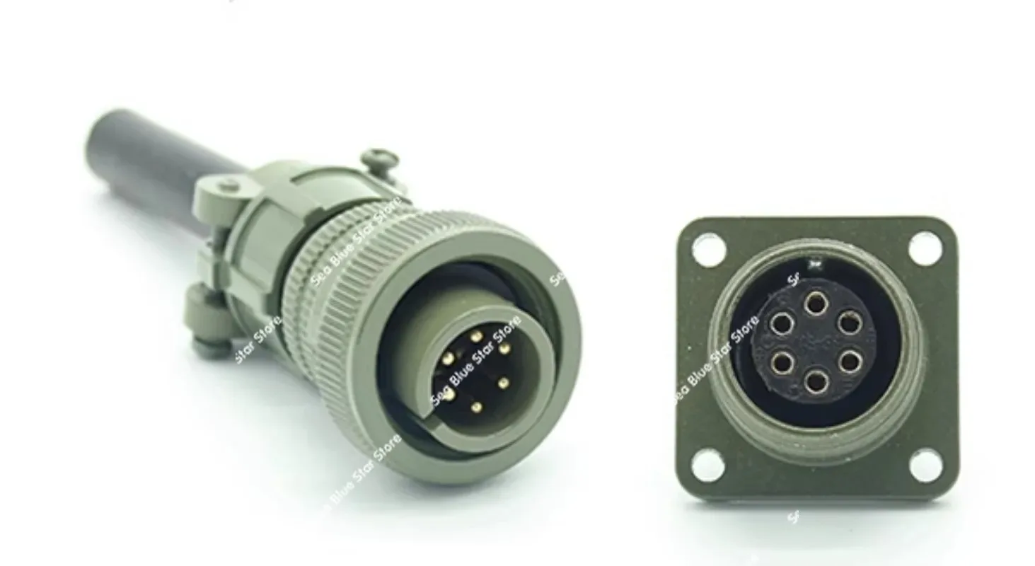 MS5015 6-pin, aviation plug MS3106A-14S-6S/P MS3102A straight connector