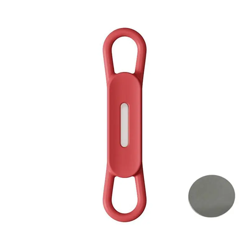 Magnetic Pen Holder Silicone Pencil Holders Adjustable Pen Pencil Holder Sticker For Refrigerator Whiteboards Marker Organizer