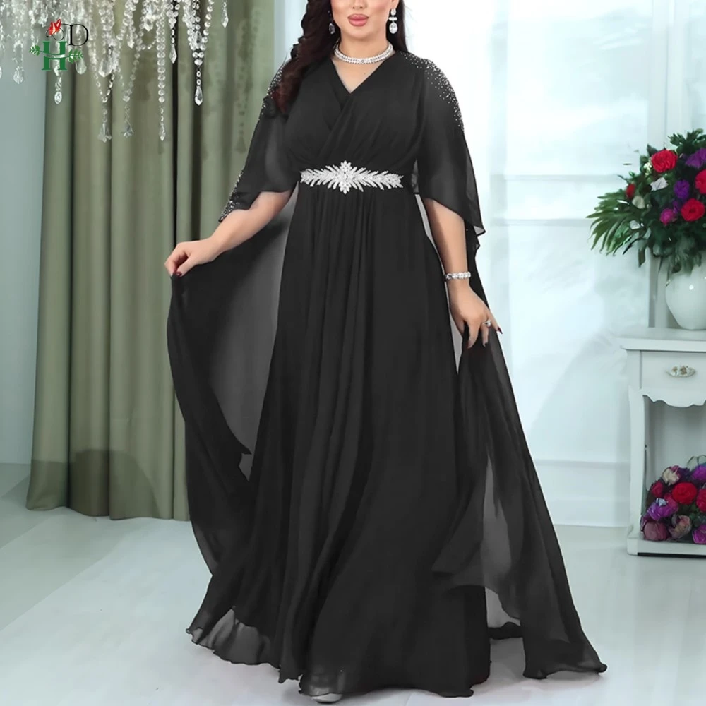 

2026 Chiffon Abaya Woman Dubai Dress Muslim Women's Traditional Dresses and Abayas pour les Femmes eid abaya جلابيه رمضان نسائيه
