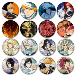 Anime Bleach Enamel Pin Death Mask Cartoon Figure Ichigo Rukia Kokuto Badge Jewelry Gifts Fashion Lapel Brooch Accessories Gifts