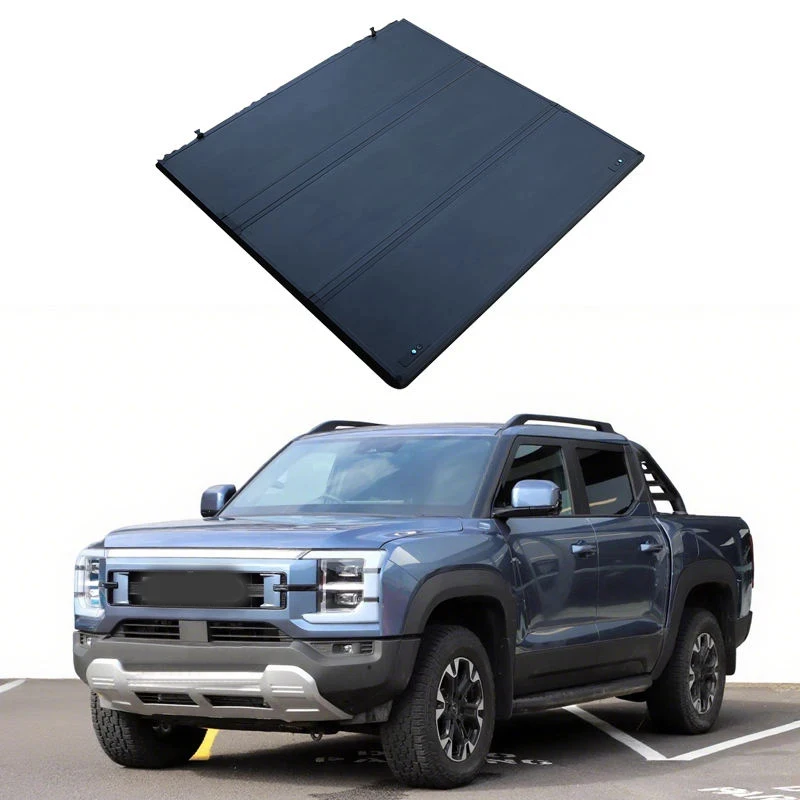 Three Fold Pickup Truck Cover for BYD Shark DM Auto Parts Trunk Bed Cover Tonneau Cover Roll Up