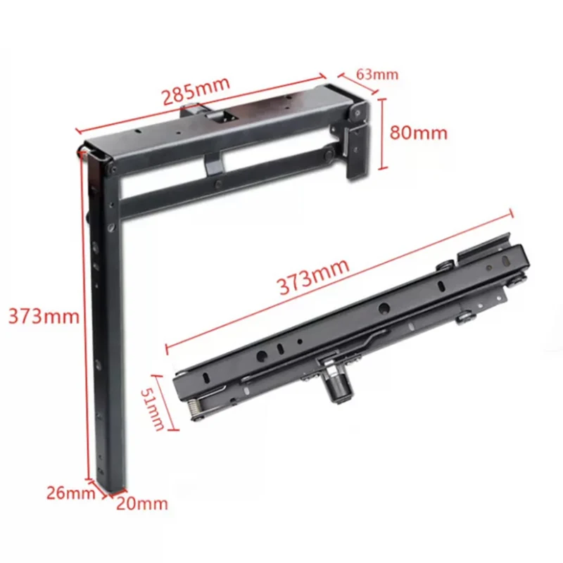 Household Hidden Living Room Cold-rolled Steel Wall-mounted Folding Stool Embedded Shoe-changing Stool Hardware Accessories