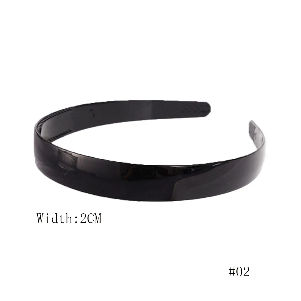 Washing Resin Anti-slip Black Wavy Women Mens Hair accessories Headband Hair Hoop Head Hoop