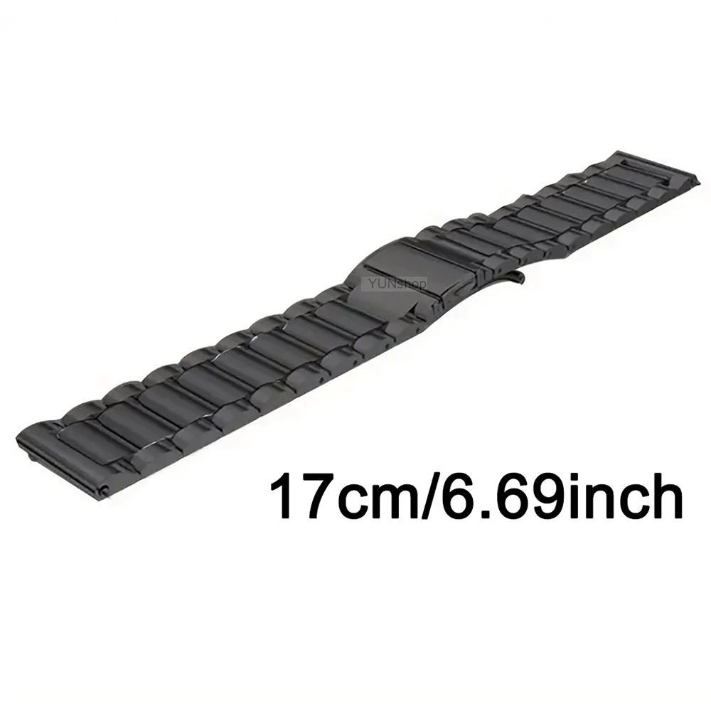 20mm 22mm Solid Stainless Steel Strap For Samsung Galaxy Watch 6 5 4 5pro Classic Band Huawei GT 2 3 4 Amazfit Xiaomi WatchBand