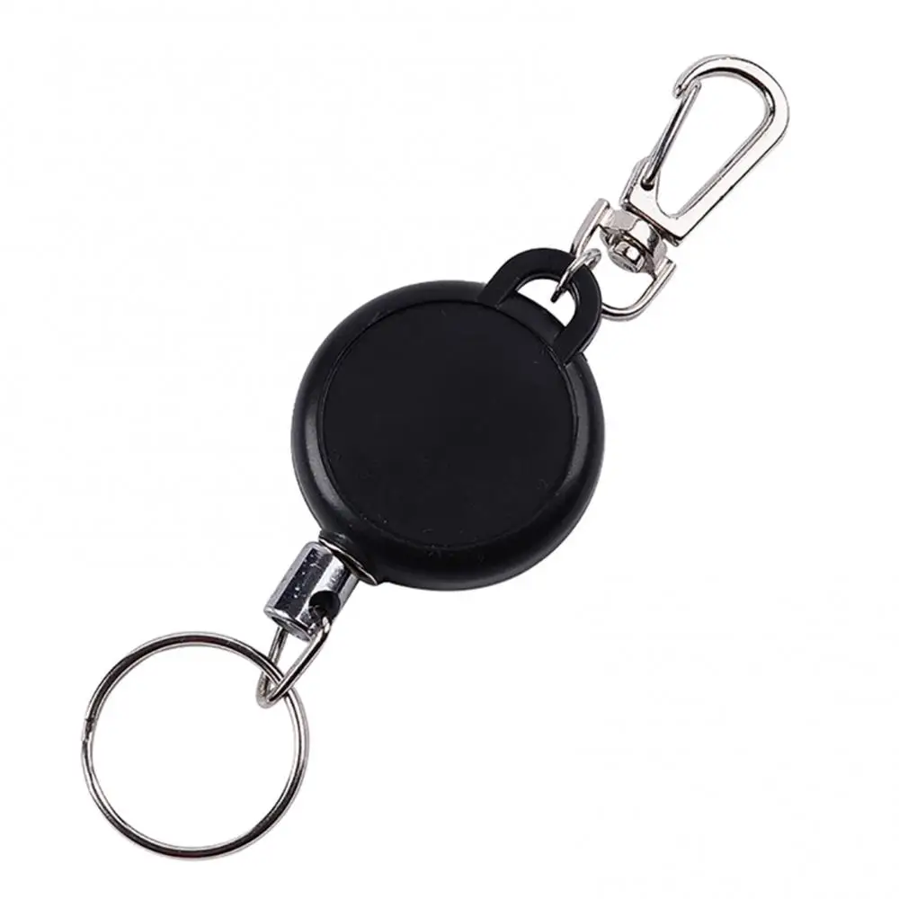 Fashion Flexible Keychain Key Ring Wire Rope Chain Stretched Bag Wallet Decor Trendy Accessories Key Holder
