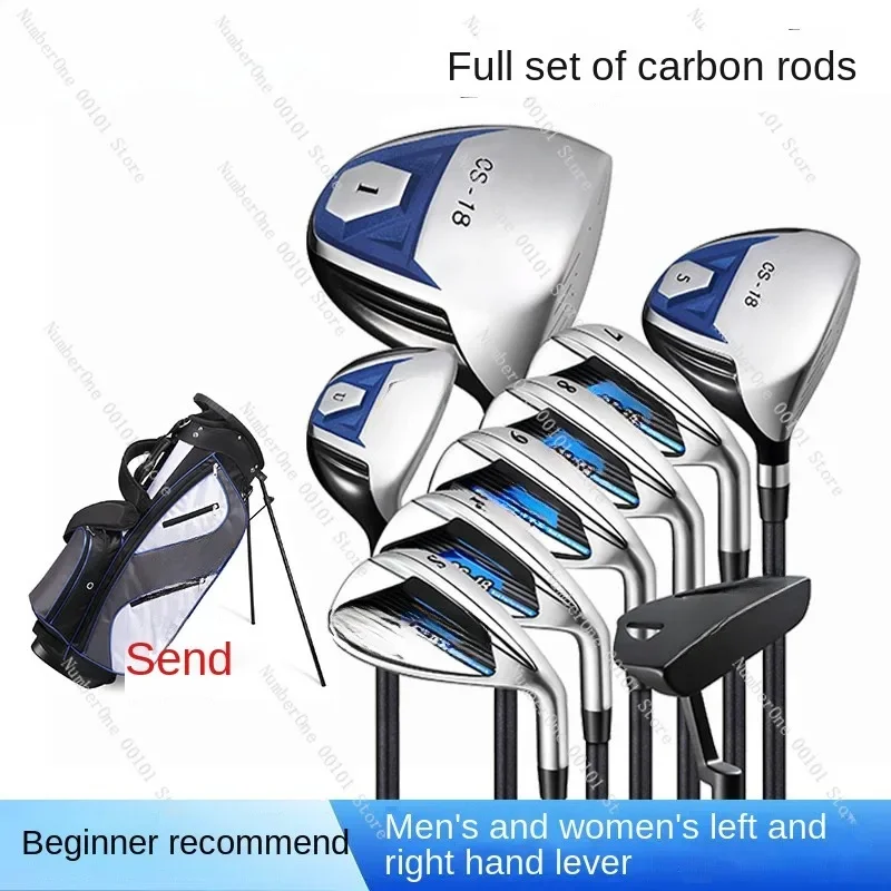 Golf Club Full Set Men's and Women's Practice Club Beginner Rod Set No. 1 Wooden Iron Putter Suit