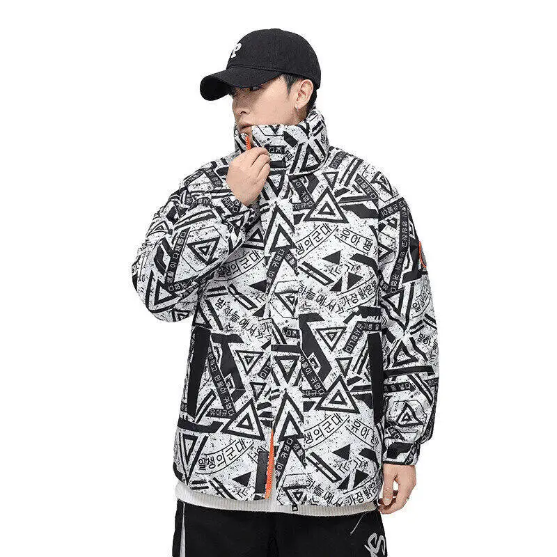 

Новая модная белая пуховая куртка 2025 года для мужчин и женщин, утепленное зимнее пальто средней длины в корейском стиле, спортивная одежда для активного отдыха