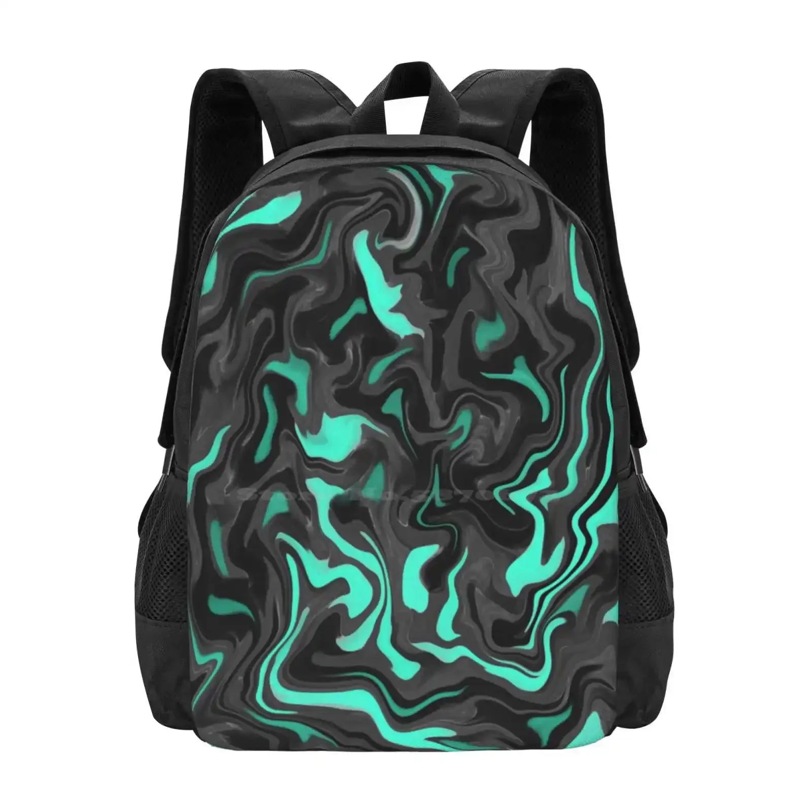 فلويد آرت 6 حقائب مدرسية للمراهقات حقائب سفر للكمبيوتر المحمول سائل صب دوامة #1