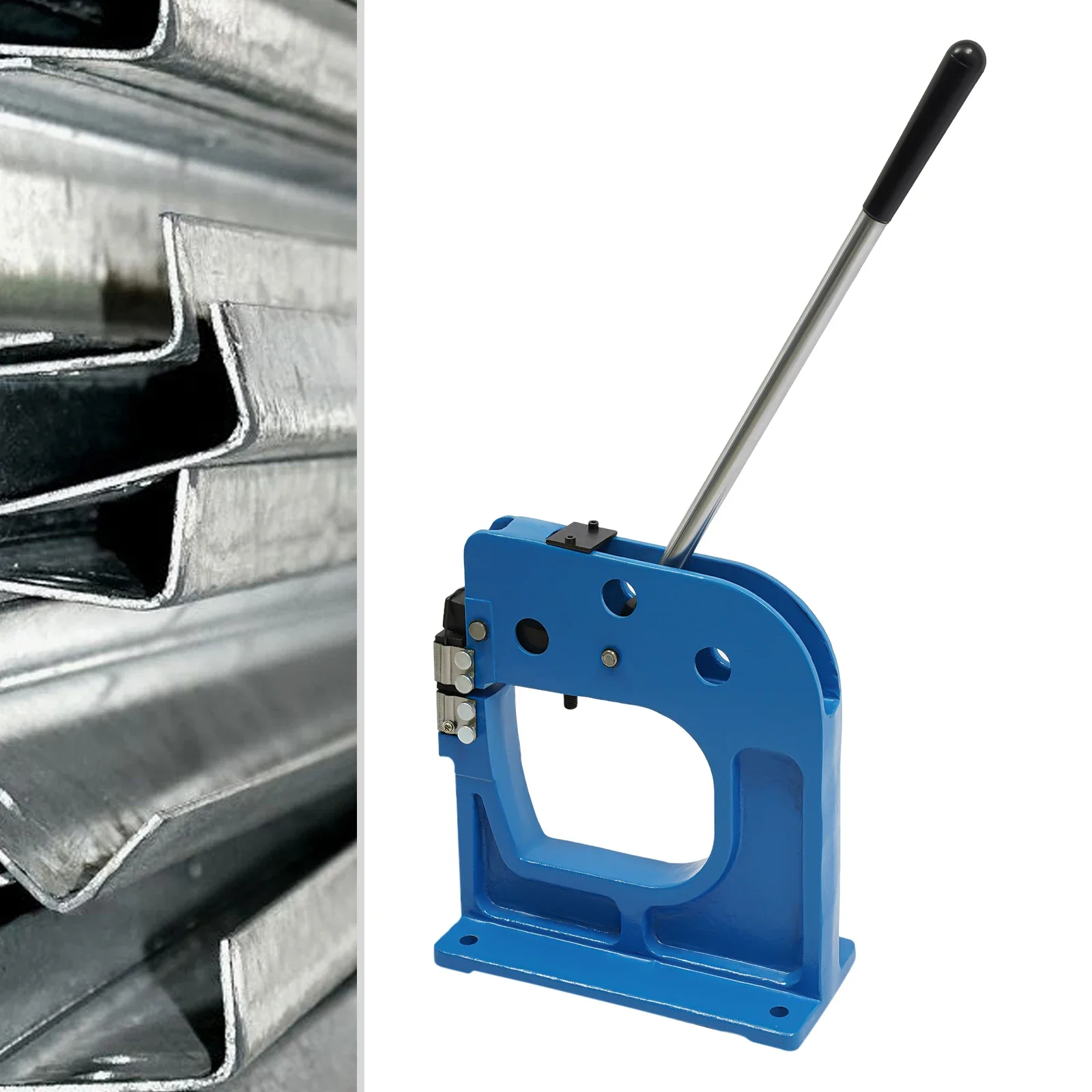 نقالة نقالة معدنية يدوية تقلص يدويًا ونقالة بمقبض SS-16 8.5 بوصة #1