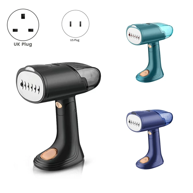 가정용 미니 핸드헬드 다림질 기계, 의류 스팀 다리미 플라스틱 건식 다림질 및 습식 다림질, 영국 플러그, A, 1 개