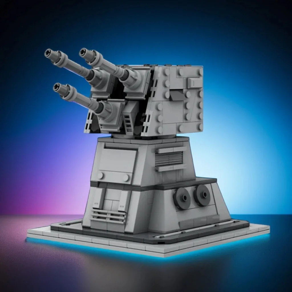 

394 шт. MOC Star Batter, первый заказ, турель, тактическая защита, сделай сам, модель, строительные блоки, игрушки на день рождения, подарок