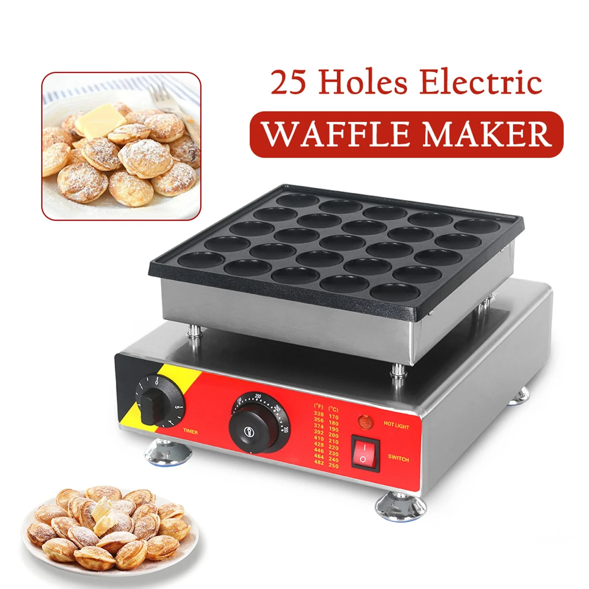 Cross-border direct supply commercial 25-hole electric muffin machine