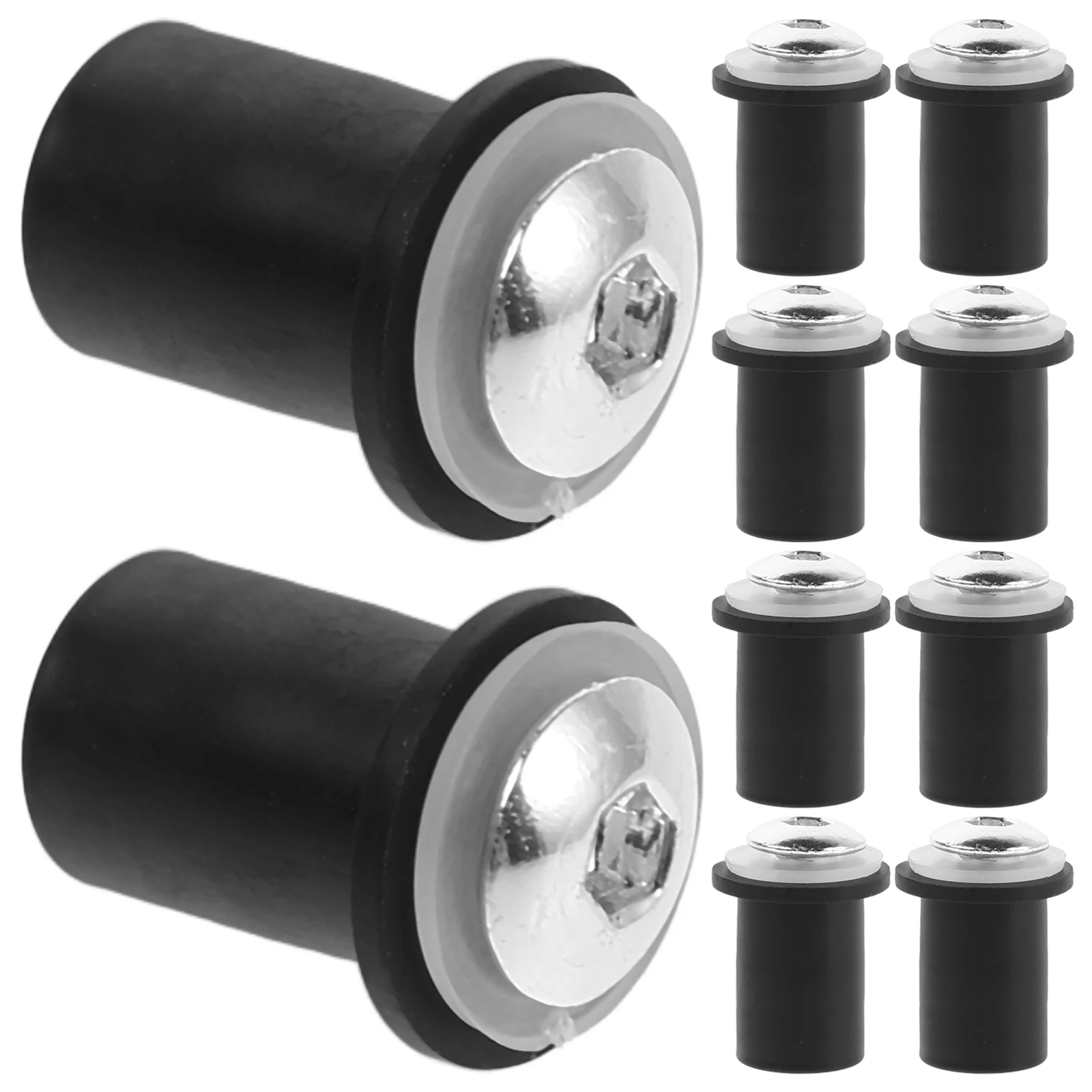 

10pcs Windshield Bolts 5mm Motorcycle Screws Durable Installation Kit Fairing Fasteners Universal Glass Holders Aluminum Alloy
