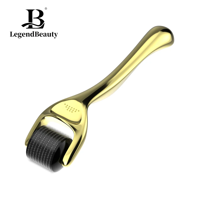 High Quality Derma Roller Microneedling Golden Handle 540  Derma Roller