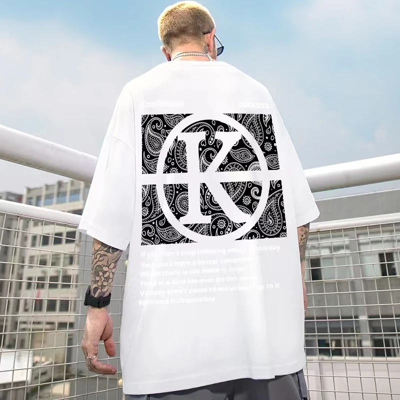 Cotton Cool Oversized T Shirt Gothic High Street Hip Hop Short Sleeve Men Women Summer Harajuku Loose Wing Tshirt Streetwear 8XL