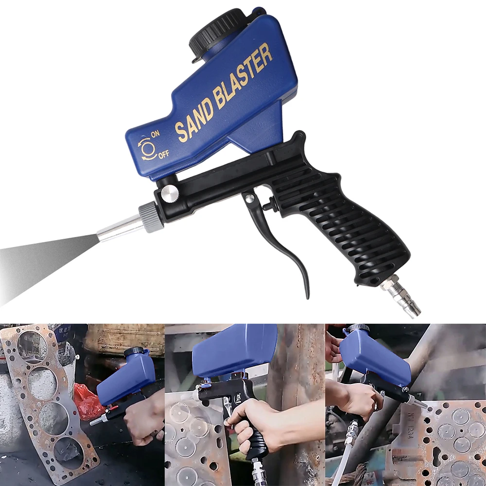Adjustable Blasting Machine Rust Blasting Device Pneumatic Sandblasting Set Gravity Sandblasting Gun