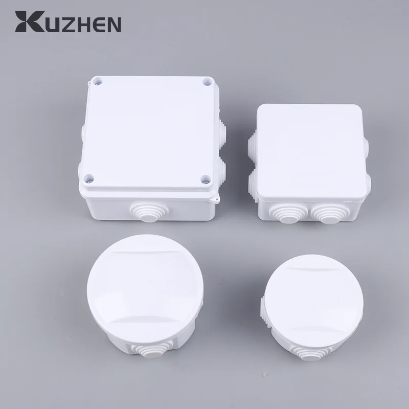 White Connection Cable Branch DIY Waterproof IP65 Power Case Junction Box Indoor Wire Shell Electric Control Boxes