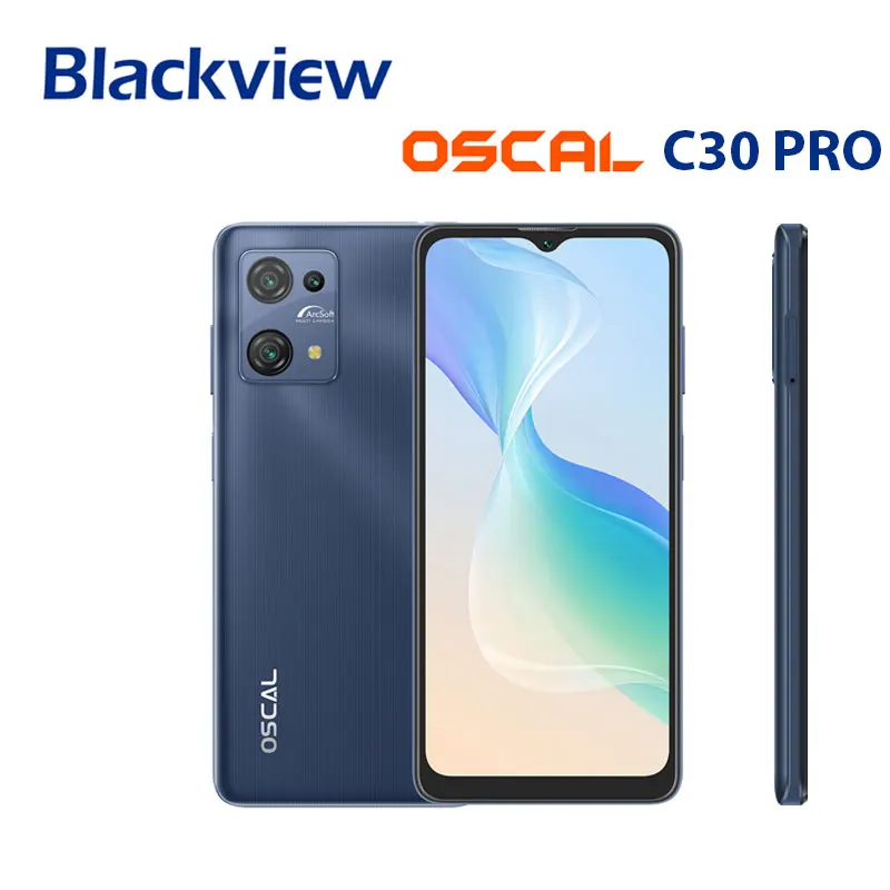 Blackview Oscal C30 Pro Android 12 Smartphone 7GB+64GB 6.5 Inch Mobile Phones 5080mAh Battery Dual 4G Telephones, Cellphone