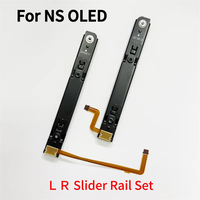 1Set for Nintendo Switch OLED Console Slideway Right and Left L R Slider Rail with Flex Cable for NS OLED Controller Repair
