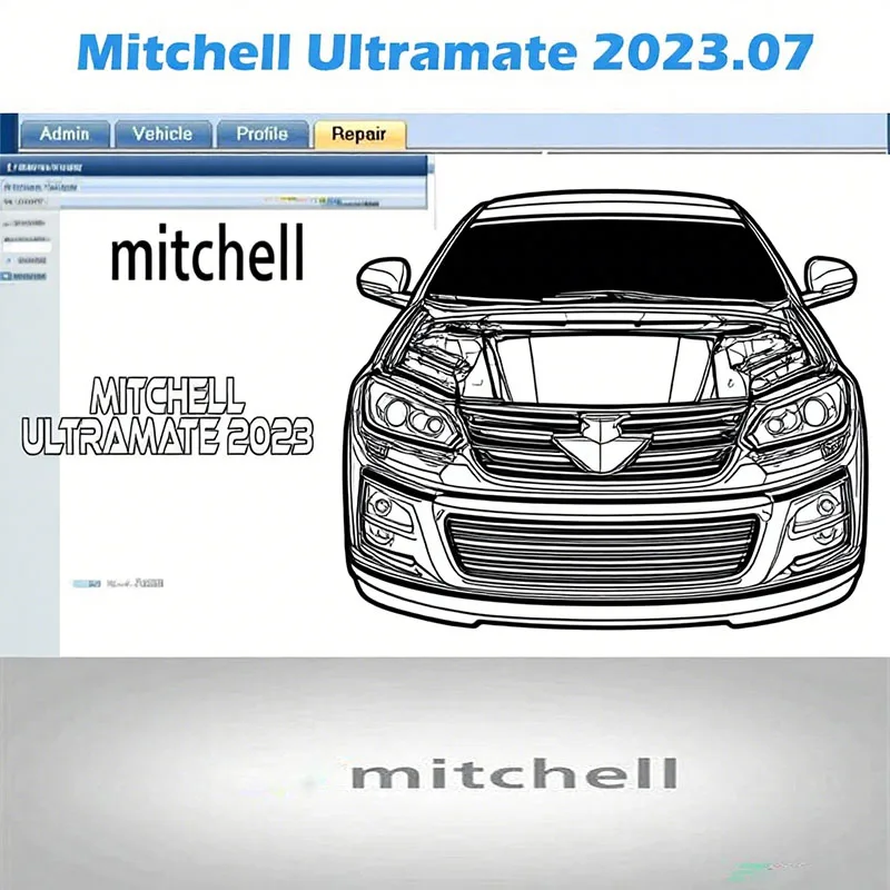 2023.07 MITCHel ULTRAMATE 7 OBD2 Scanner COMPLETE ADVANCED NEW MITCHel ESTIMATING SYSTEM+Patch For Unexpire With Install Video