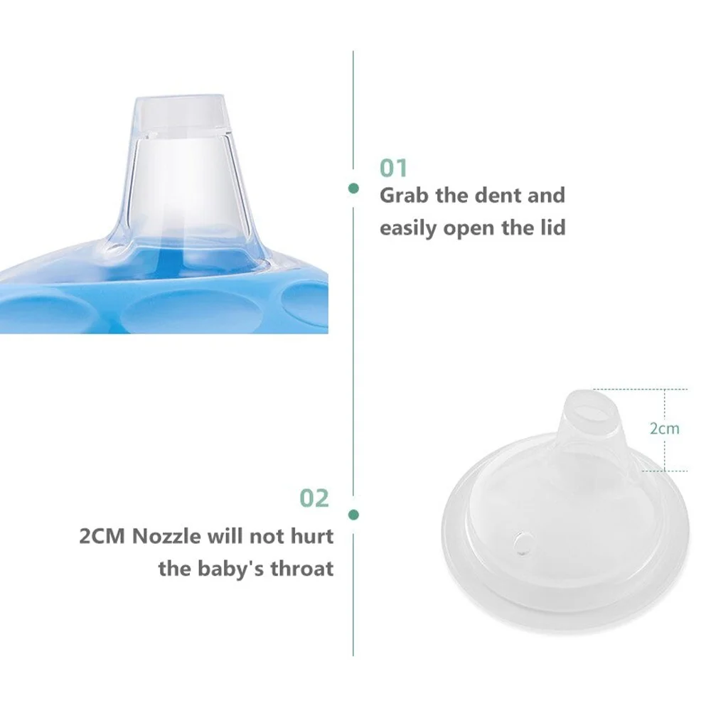 Baby over 8 months old 160ML duckbill cup with handle, sealed and leak proof, soft suction nozzle, BPA free