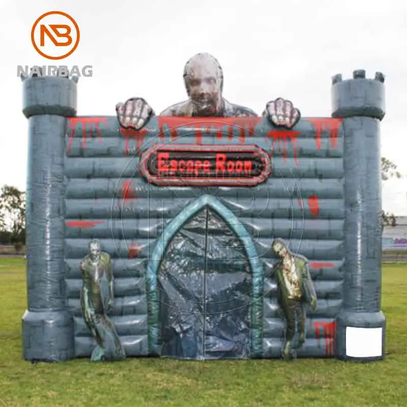 Mobile Escape Rooms Inflatable Haunted House For Festivals Parties Corporate Events