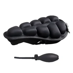 Selle de vélo 3D souple et respirante avec coussin d'air épais, housse de siège gonflable pour VTT, cyclisme, 3 couleurs