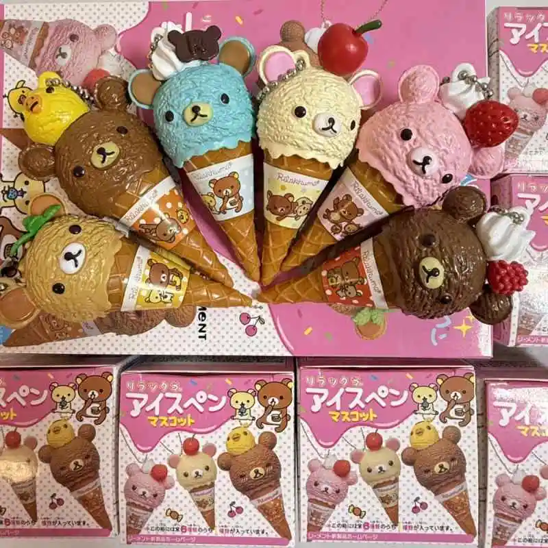 

Re-Ment Rilakkuma Ice Cream Blind Box - 12pc Mini Dessert Figures Set, Kawaii Food Toy Collectibles for Shelf Display Wholesale