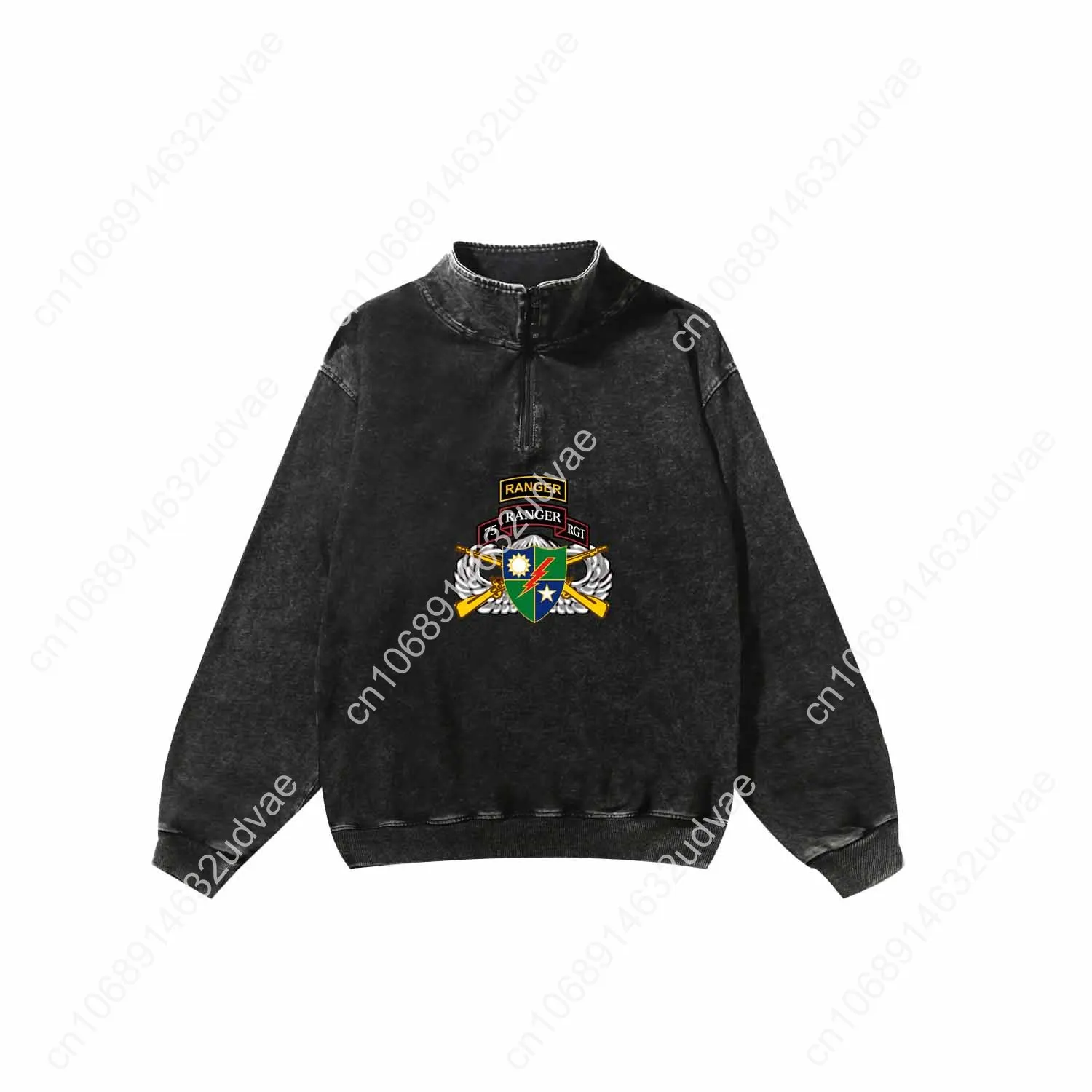 US Army Ranger 75th Scroll Tab Airborne Wings Rifles Retro Sweatshirt Man Woman Teenager Half Custom Made Tops Sleeved Tshirt