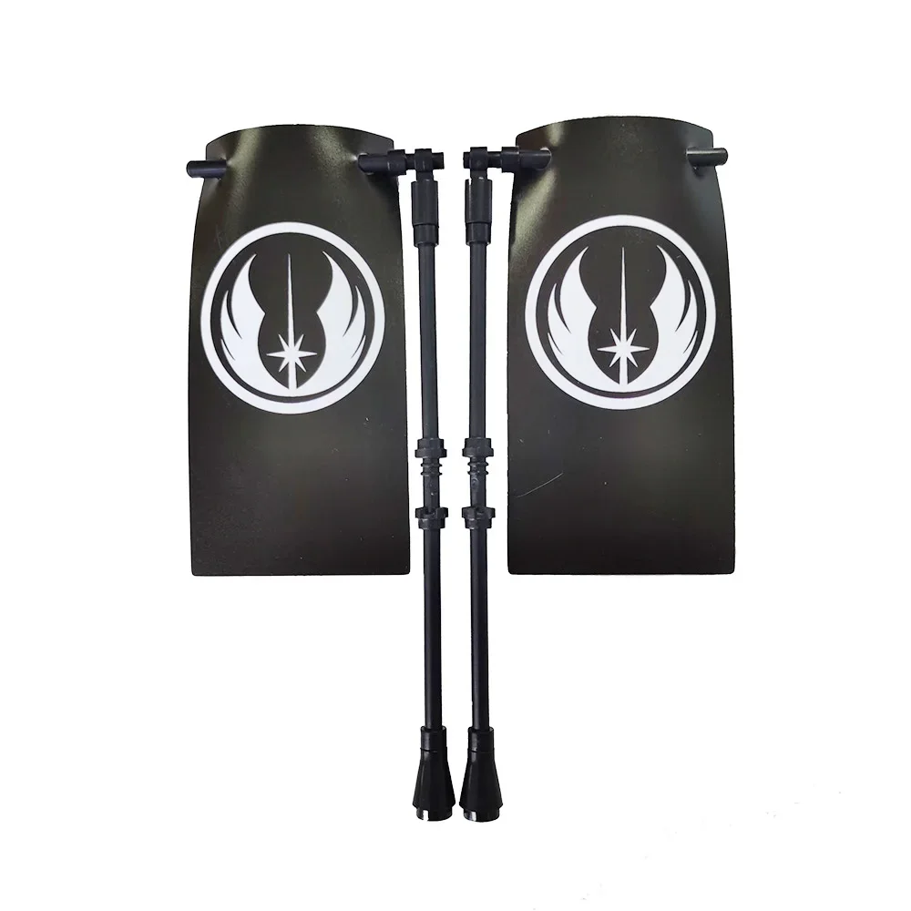 Mittelalterliche Burg Ritter Legion Flagge Baustein Militärfigur Kreuzfahrer Flaggen Gondor Antikes Heiliges Romspielzeug