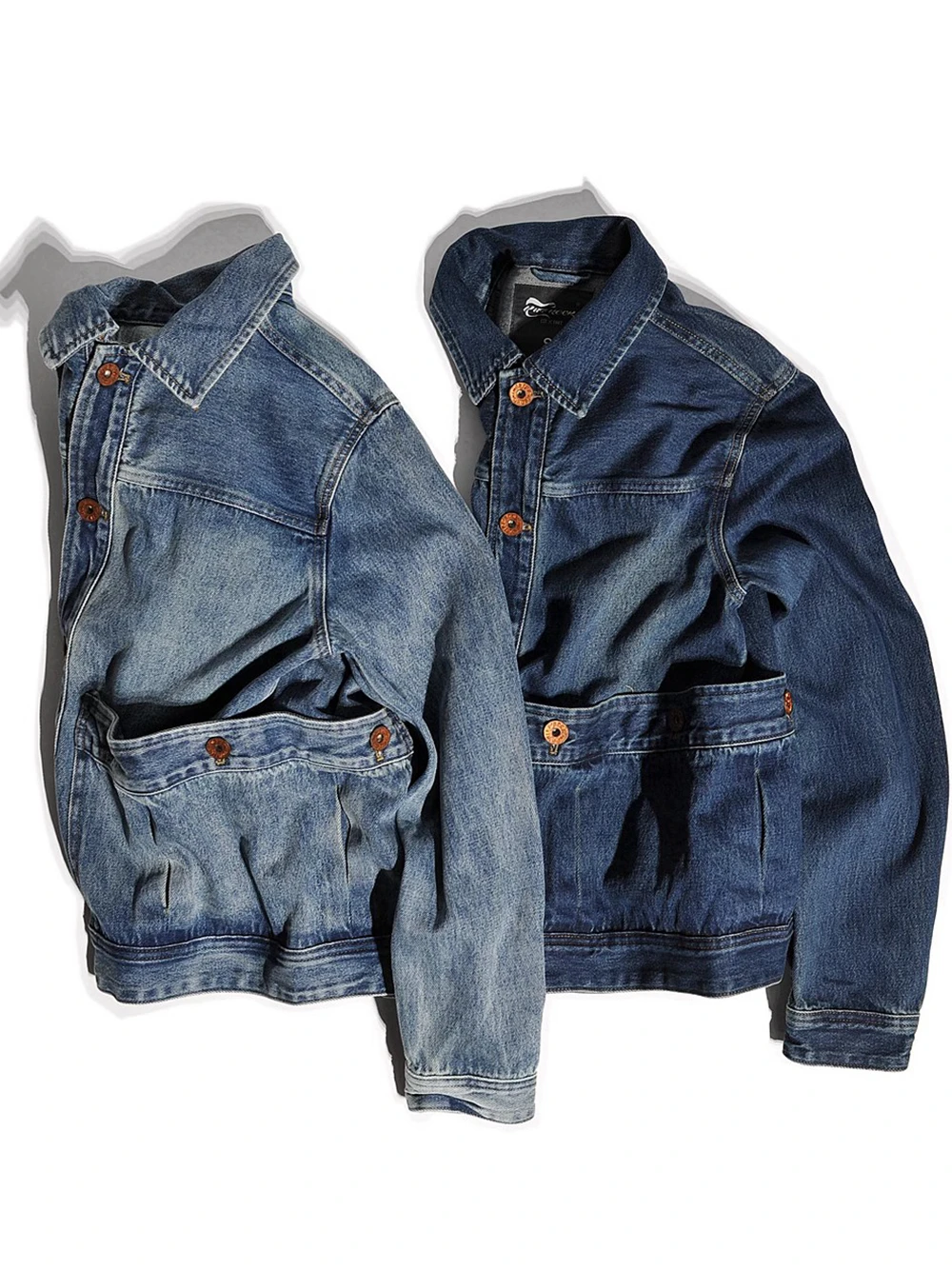 

Мужская джинсовая куртка в американском ретро-стиле с большими карманами, улучшенная модель M65, для охоты и работы, осенняя верхняя одежда