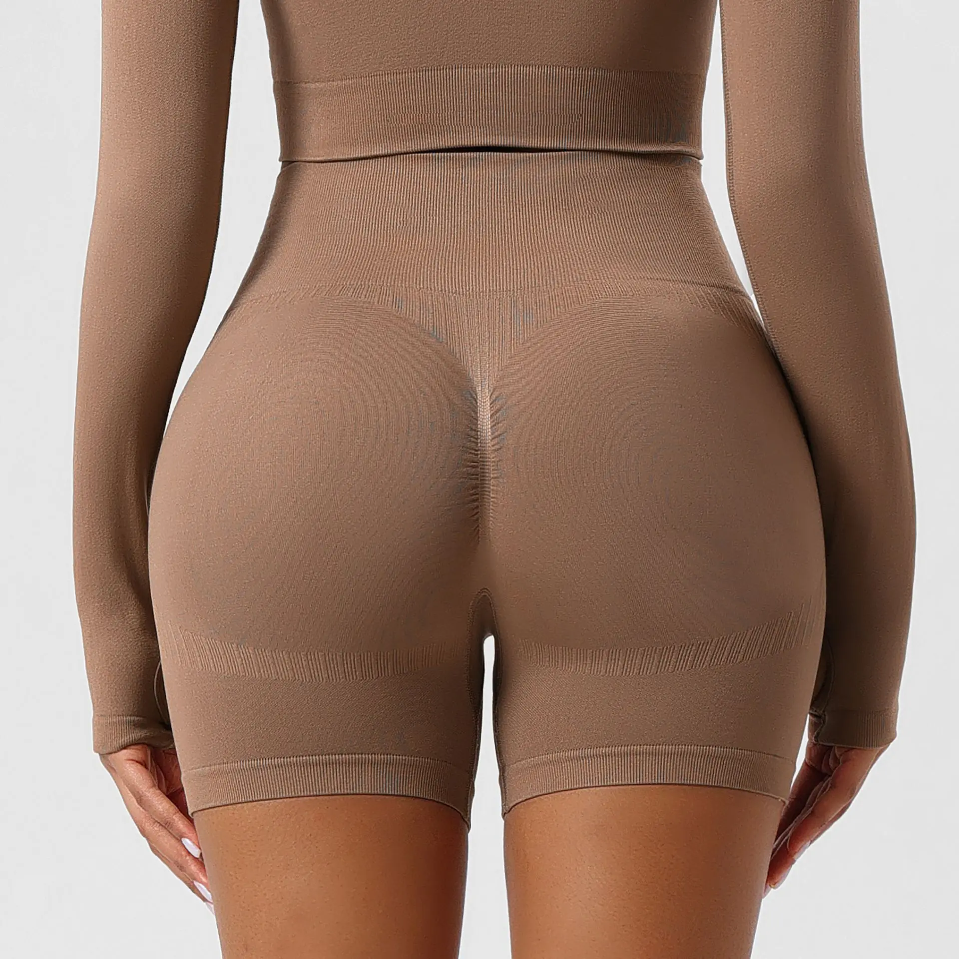 Summer Outerwear Without Awkward Lines Sports Yoga Seamless Hip Lifting Leggings Women's High Waisted And Plump Buttocks,
