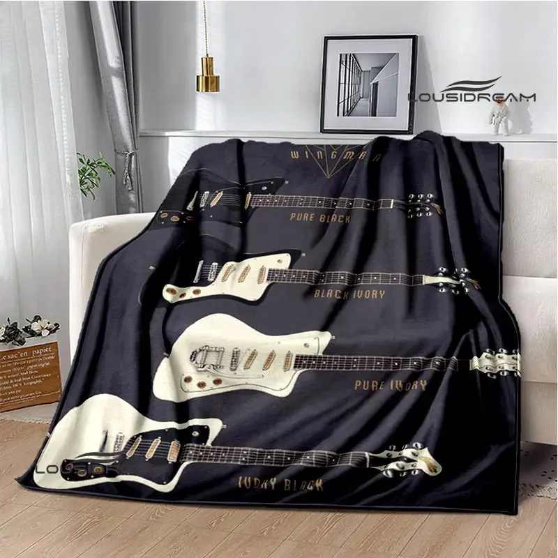 B.C.rich guitar logo printed blanket blankets for beds Flange Warm blanket Home travel blankets bed linings birthday gift