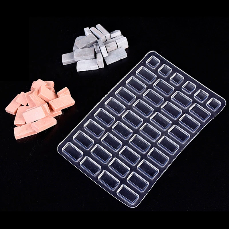 [MOA]1Set Sand Table Building Making Mini Brick Silicone Mold Model Brick Handmade Set DIY Home Decoration[MOA]