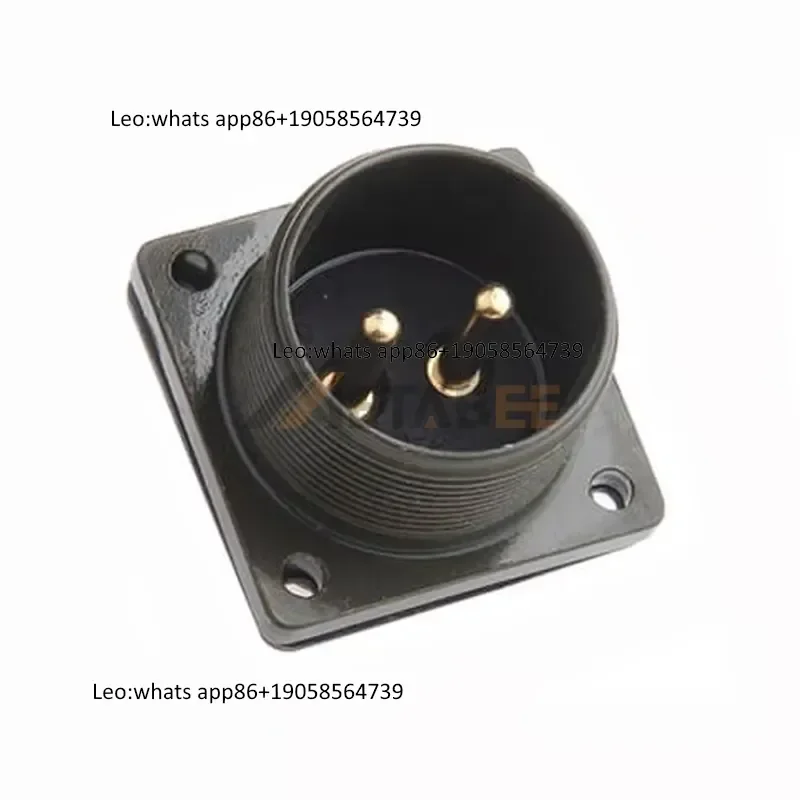 MS3108A20-23S MS3102A20-23P MS3102A20-23P MS5015 2 Pin Circular MIL Connector 46A Size 8 Contacts 500V AC Power Plug Kit view 2