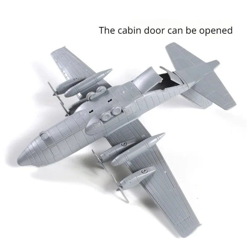 4D 1/144 US C-130 Hercules Transport Aircraft Warplane Toy Easy Assembly Military Model Gift for Boy