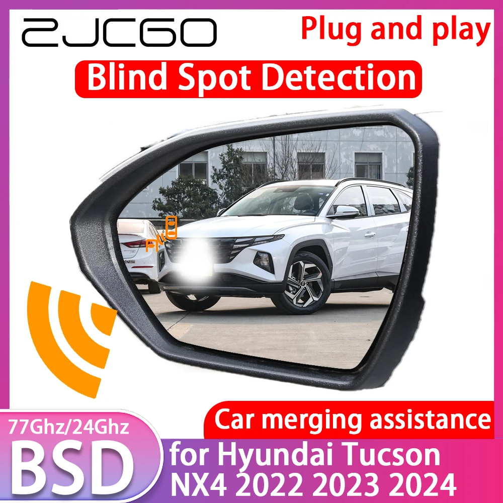 ZJCGO for Hyundai Tucson NX4 2022 2023 2024 Blind Spot Detection Car BSD BSA BSM System Driving Warning Radar Alert Mirror
