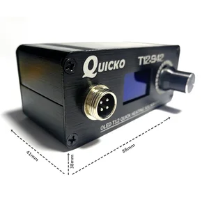محطة لحام صغيرة QUICKO-T12-942 OLED ، مكواة لحام إلكترونية رقمية ، إصدار DC ، محمولة ، لا يوجد مصدر طاقة أعلى 9 مبيعات إلكترونيات رخيصة - رقم 6