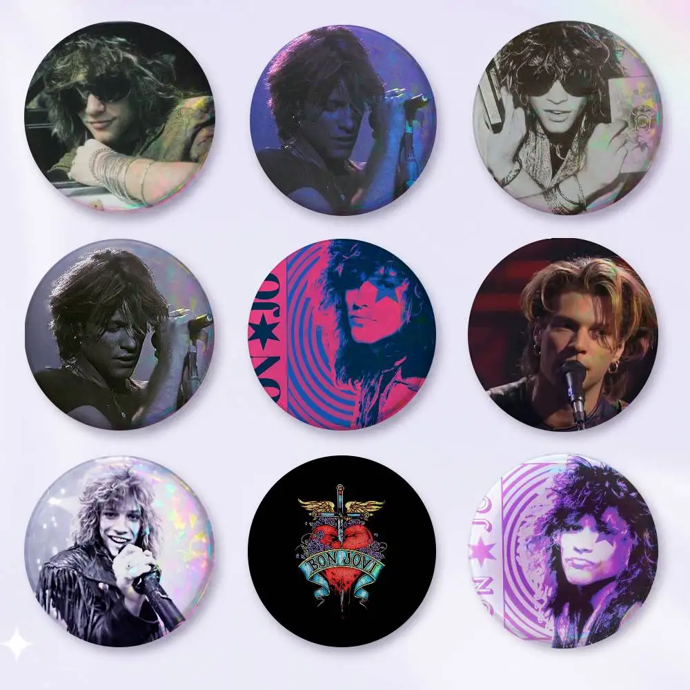 A-Bon J-Jovi Anime Round Badges, Brooches, Clothing Accessories, Birthday Gifts, Anime Conventions