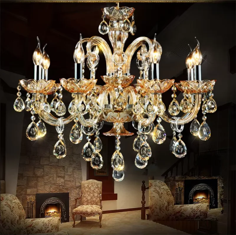 Modern Crystal Chandelier Dining Room Chandeliers Light Suspended Light Crystal Lamp