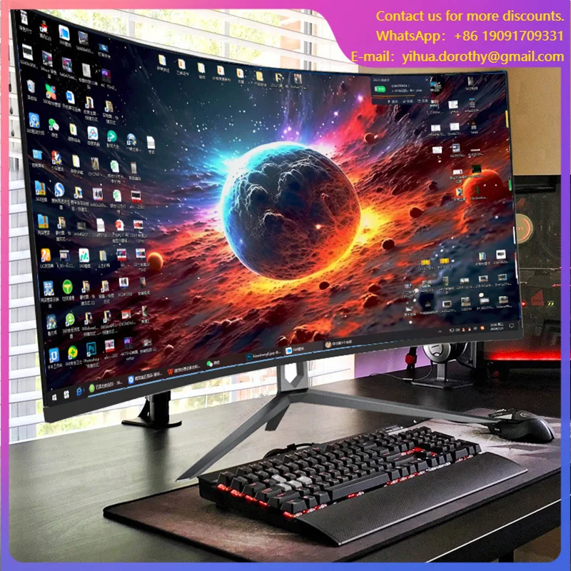 

34-дюймовый сверхширокий изогнутый WQHD 3440x1440 игровой ЖК-дисплей 4k 75 Гц офисный ПК