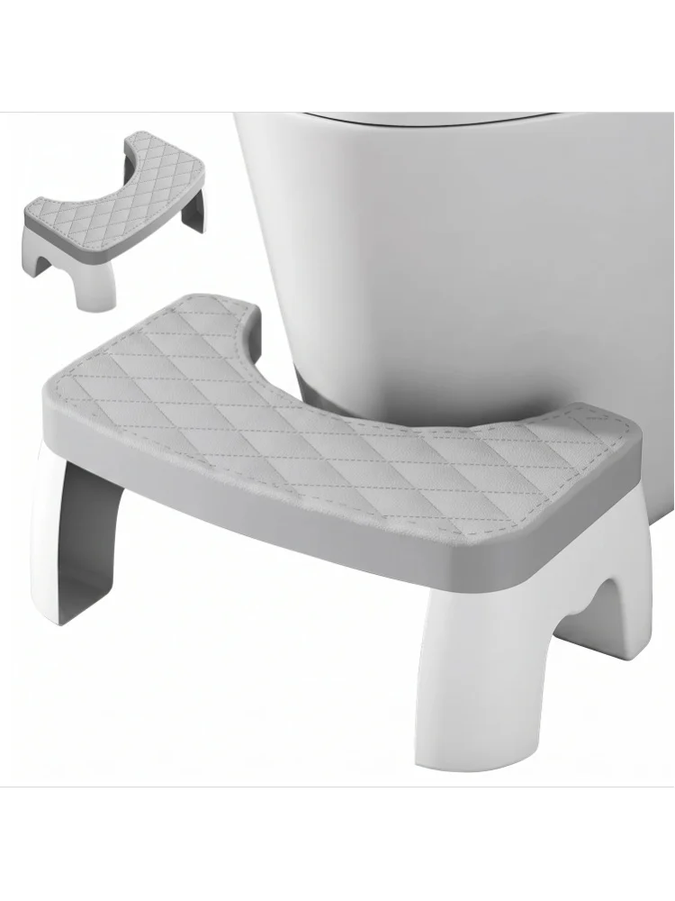 Odłączany podnóżek do toalety, 17 cm, ergonomiczny podnóżek do użytku w łazience, zapobiegający ślizganiu się, wykonany z wytrzymałego tworzywa PP, zapewniający lepszą postawę. — 2