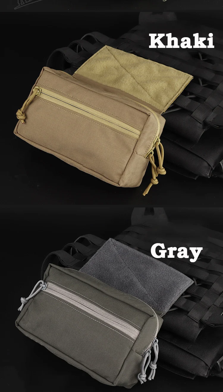 Dapuly Mini Dangler Drop Pouch, Gilet Tactique Poitrine Rig Nylon Sac de Rangement Drop Pouch Compatible pour AVS/JPC/CPC Bag Plaque de support