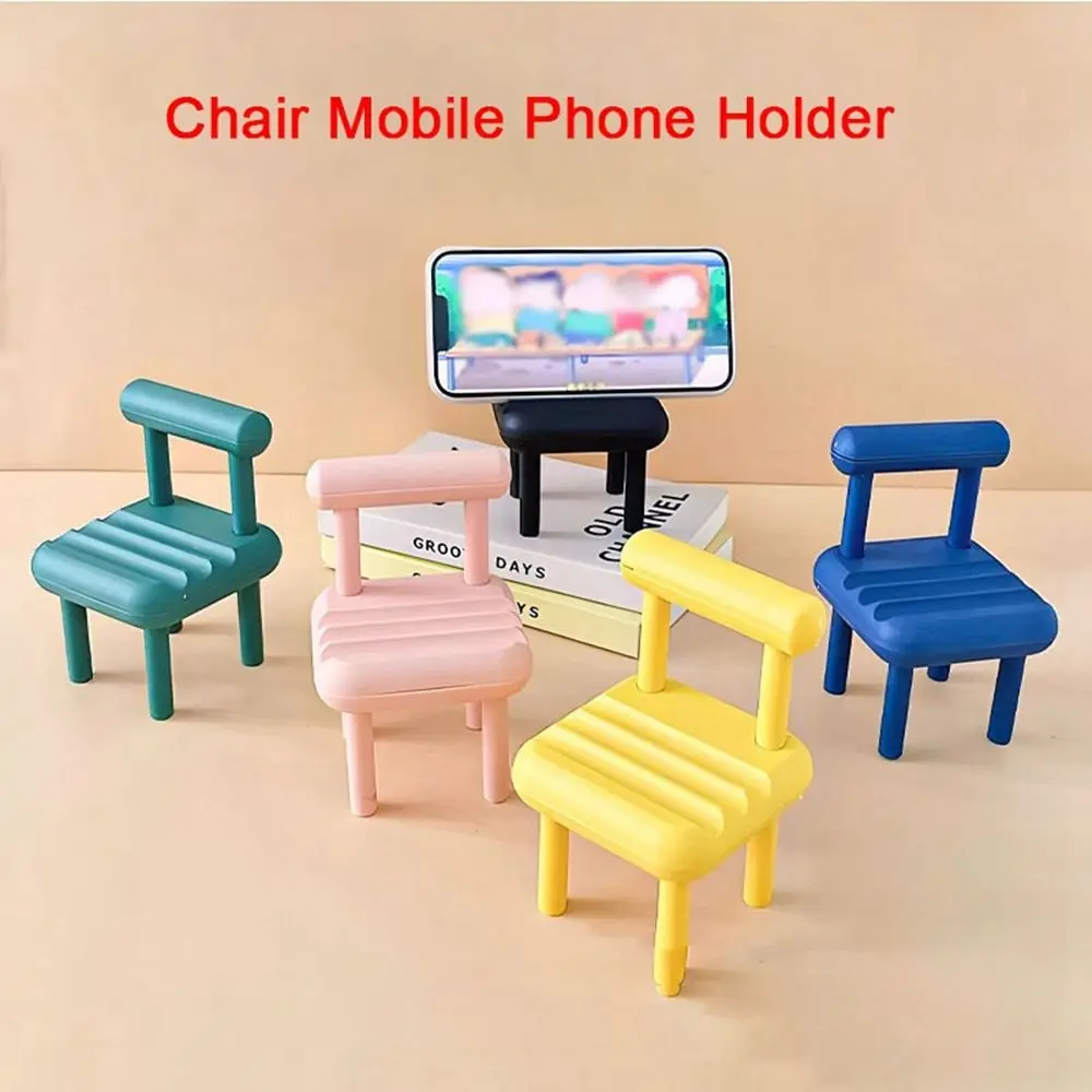 

Plastic Mobile Phone Holder New Creative Multifunctional Cell Phone Bracket Cute Adjustable Chair Phone Stand Mobile Phone